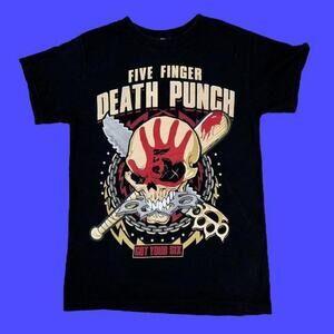 2016 FIVE FINGER DEATH PUNCH TOUR BAND TSHIRT METAL ROCK